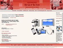 Tablet Screenshot of buerkleshop.de